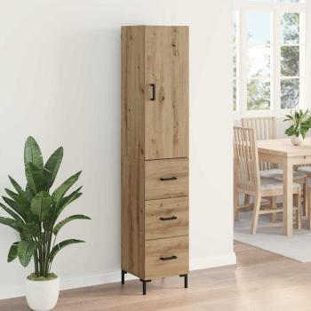 Highboard Artisan-Eiche 69,5 x 34 x 180 cm Holzwerkstoff