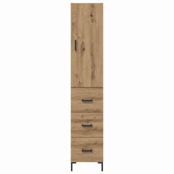 Highboard Artisan-Eiche 69,5 x 34 x 180 cm Holzwerkstoff