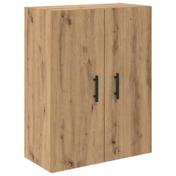 Highboard 2 pcs Artisan-Eiche Engineered Wood und Glas