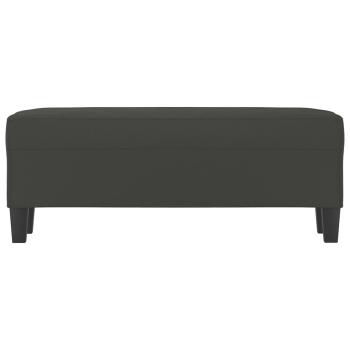 Sitzbank Dunkelgrau 100x35x41 cm Mikrofasergewebe