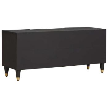 TV-Schränk Schwarz 105 x 33 x 46 cm Massivholz Mango