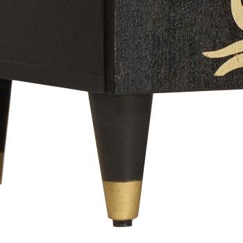 Sideboard Schwarz 60 x 33 x 75 cm Massivholz Mango