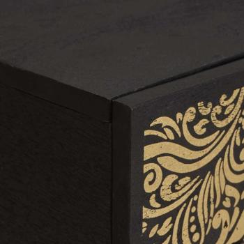 Couchtisch Schwarz 100 x 54 x 40 cm Massivholz Mango