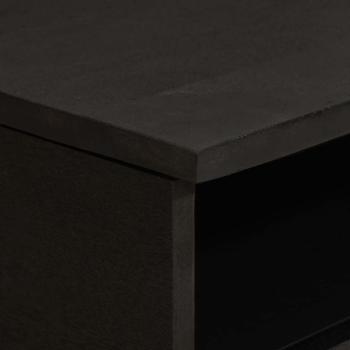 Couchtisch Schwarz 80 x 54 x 40 cm Massivholz Mango