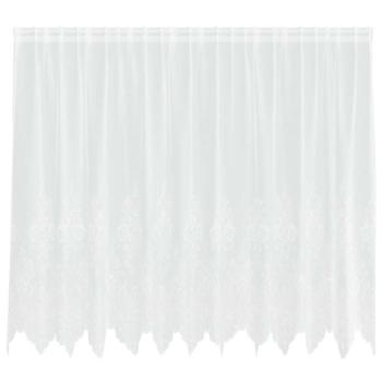 Spitzenvorhang mit Vorhängen Weiß 300 x 140 cm Polyester