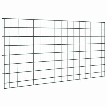 ARDEBO.de - Teichzaun Set 5 pcs Grün 100 x 50 cm Stahl