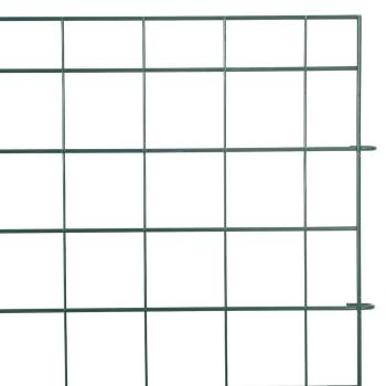 Teichzaun Set 5 pcs Grün 100 x 50 cm Stahl