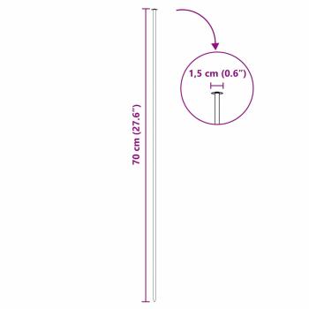 Teichzaun Set 5 pcs Grün 100 x 50 cm Stahl