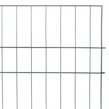Teichzaun Set 5 pcs Grün 100 x 50 cm Stahl