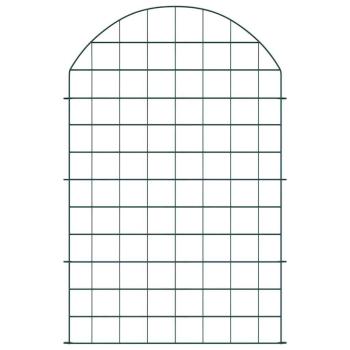 Teichzaun Set 8 pcs Grün 50 x 80 cm Stahl