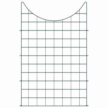 Teichzaun Set 8 pcs Grün 50 x 80 cm Stahl