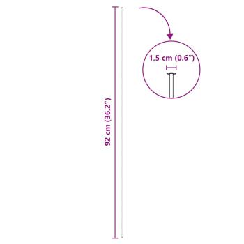 Teichzaun Set 8 pcs Grün 50 x 80 cm Stahl