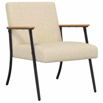 ARDEBO.de - Sessel Creme 59 x 75 x 78 cm Stoff