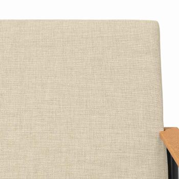Sessel Creme 59 x 75 x 78 cm Stoff