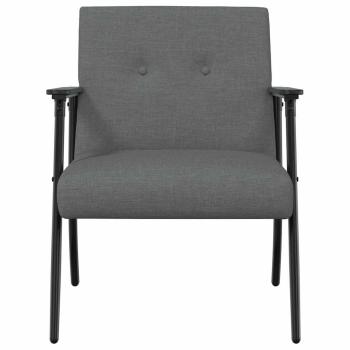 Sessel Dunkelgrau Stoff