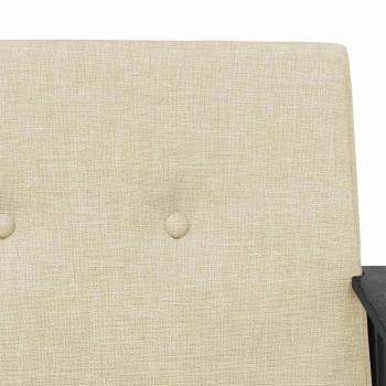 Sessel Creme 59 x 75 x 78 cm Stoff