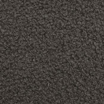 Sessel Dunkelgrau 59 x 75 x 78 cm Lockiger wollähnlicher Stoff