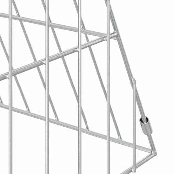 Hasenkäfig Silber 215 x 55 x 55 cm Verzinkter Stahl