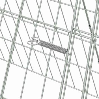 Hasenkäfig Silber 650 x 55 x 55 cm Verzinkter Stahl