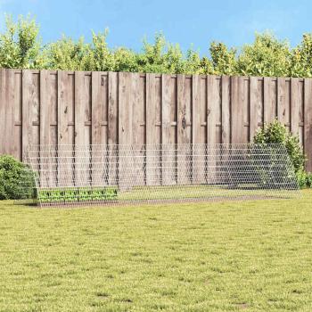 ARDEBO.de - Hasenkäfig Silber 215 x 100 x 85 cm Verzinkter Stahl