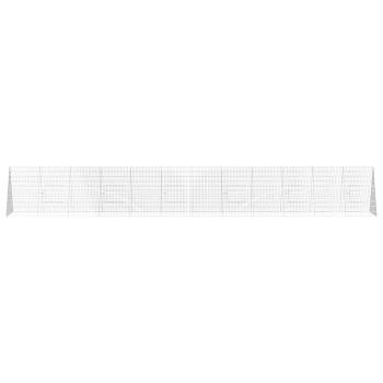 Hasenkäfig Silber 215 x 100 x 85 cm Verzinkter Stahl