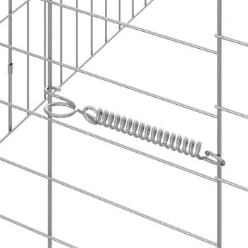 Hasenkäfig Silber 100 x 78 x 78 cm Verzinkter Stahl
