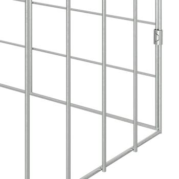 Hasenkäfig Silber 100 x 78 x 78 cm Verzinkter Stahl