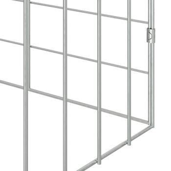 Hasenkäfig Silber 200 x 78 x 78 cm Verzinkter Stahl