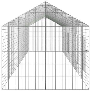 Hasenkäfig Silber 600 x 78 x 78 cm Verzinkter Stahl