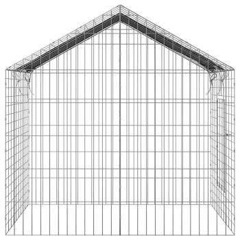 Hasenkäfig Silber 100 x 78 x 78 cm Verzinkter Stahl