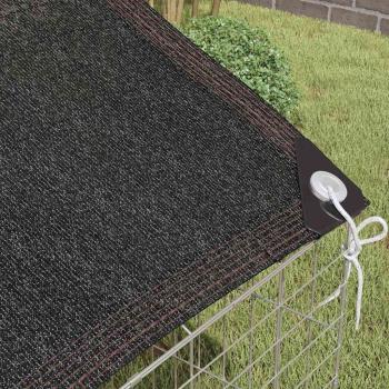 Hasenkäfig Silber 400 x 78 x 78 cm Verzinkter Stahl