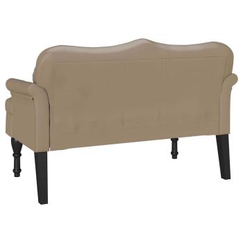 Chesterfield Bank Cappuccino 120,5 x 65 x 75 cm Kunstleder