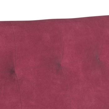 Chesterfield Bank Weinrot 112 x 65,5 x 75 cm Samt