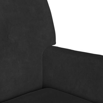 Chesterfield Bank Schwarz 112 x 65,5 x 75 cm Samt