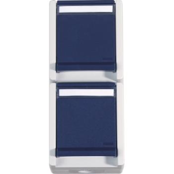 ARDEBO.de - OPUS-Res-Ste.-do.,2-f.,hoch,bl Ki.-Schutz, IP55, 2,5qmm-Verdr