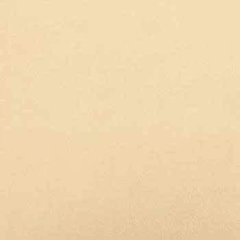 Relaxsessel mit Hocker Cremeweiß Samt