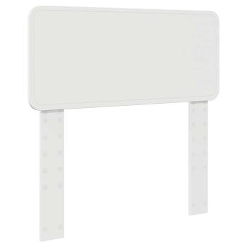 Aufbewahrungsbett mit Kopfteil Weiß 90 x 200 cm Holzwerkstoff