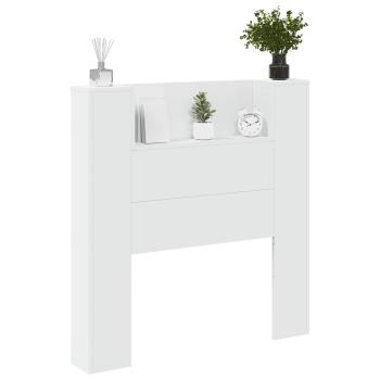 Kopfteil mit Kopfteil Weiß 100 x 16,5 x 103,5 cm Holzwerkstoff