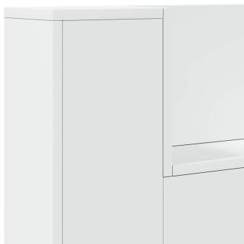 Kopfteil mit Kopfteil Weiß 100 x 16,5 x 103,5 cm Holzwerkstoff