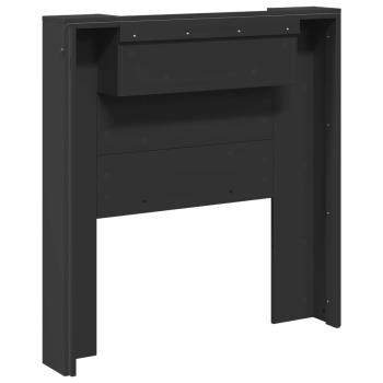 Kopfteil Schwarz 100 x 16,5 x 103,5 cm Holzwerkstoff