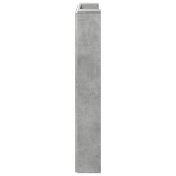 Kopfteil Beton Grau 100 x 16,5 x 103,5 cm Holzwerkstoff