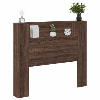 Kopfteil Braun Eichen-Optik 120 x 16,5 x 103,5 cm Holzwerkstoff