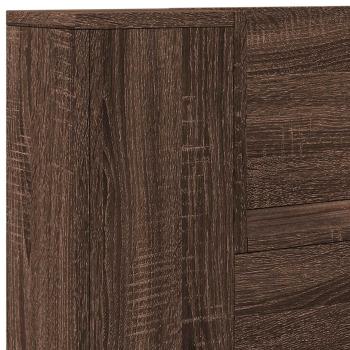 Kopfteil Braun Eichen-Optik 120 x 16,5 x 103,5 cm Holzwerkstoff