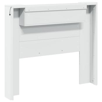 Kopfteil mit Kopfteil Weiß 120 x 16,5 x 103,5 cm Holzwerkstoff