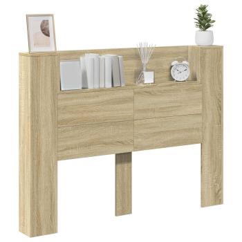 Kopfteil Sonoma-Eiche 140 x 16,5 x 103,5 cm Holzwerkstoff