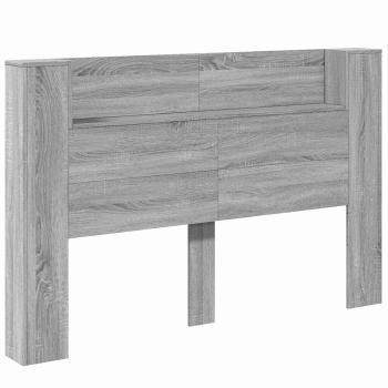 Kopfteil Graues Sonoma 160 x 16,5 x 103,5 cm Holzwerkstoff