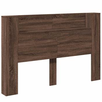 Kopfteil Braun Eichen-Optik 160 x 16,5 x 103,5 cm Holzwerkstoff