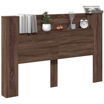Kopfteil Braun Eichen-Optik 160 x 16,5 x 103,5 cm Holzwerkstoff