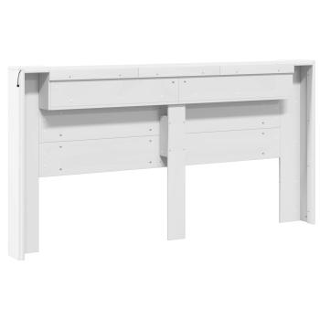 Kopfteil mit Kopfteil Weiß 200 x 16,5 x 103,5 cm Holzwerkstoff