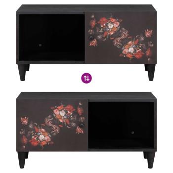 Couchtisch Mehrfarbig 80 x 50 x 40 cm Massivholz Mango